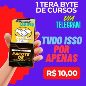 📦🔥1 TERABYTE DE CURSOS DIRETO DO TELEGRAM🔥🟢 LEIA A DESCRIÇÃO 🟢
