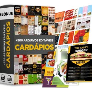 📦PACK ARTES EDITAVEIS PARA CARDÁPIOS 🔥LEIA A DESCRIÇAO🟢