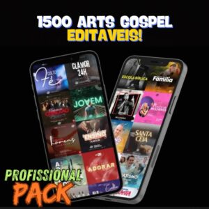 📦🔥1500 ARTES GOSPEL EDITAVEIS NO CANVA🔥🟢 LEIA A DESCRIÇÃO 🟢