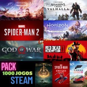 PACK + 1000 JOGOS DIRETO NA SUA STEAM